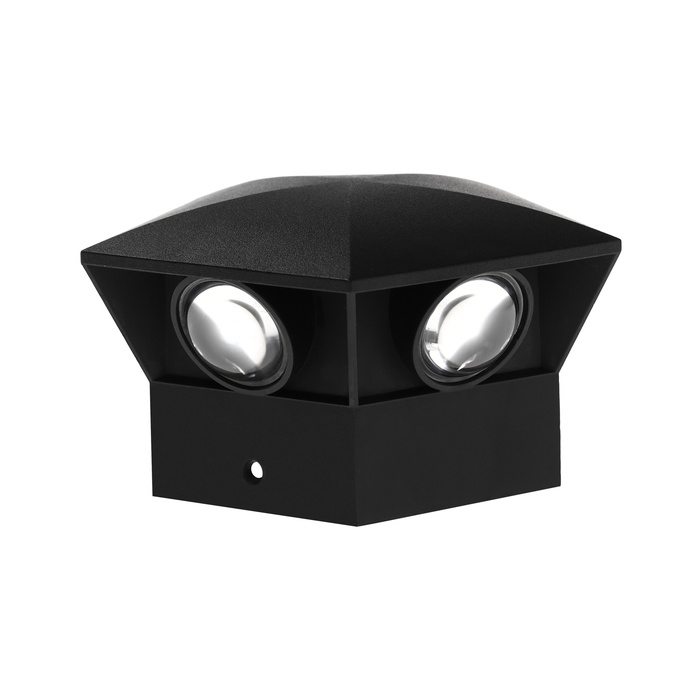 Светильник фасадный &laquo;Искра&raquo;, FSD-052, 5 Вт, 3000К, 5 лучей, IP65, 220 В, пластик, черный