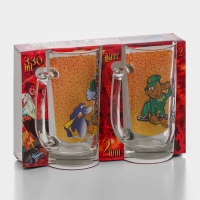 Набор пивных кружек «Приколисты», 330 мл, в подарочной упаковке, 2 шт, рисунок МИКС Набор пивных кружек «Приколисты», 330 мл, в подарочной упаковке, 2 шт, рисунок МИКС