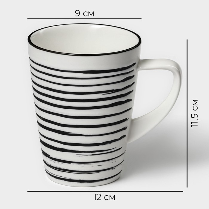 Кружка фарфоровая Magistro Hypnose, 350 мл Кружка фарфоровая Magistro Hypnose, 350 мл