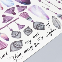 Наклейка пластик интерьерная цветная "Кристаллы и бахрома" 60х90 см Наклейка пластик интерьерная цветная "Кристаллы и бахрома" 60х90 см