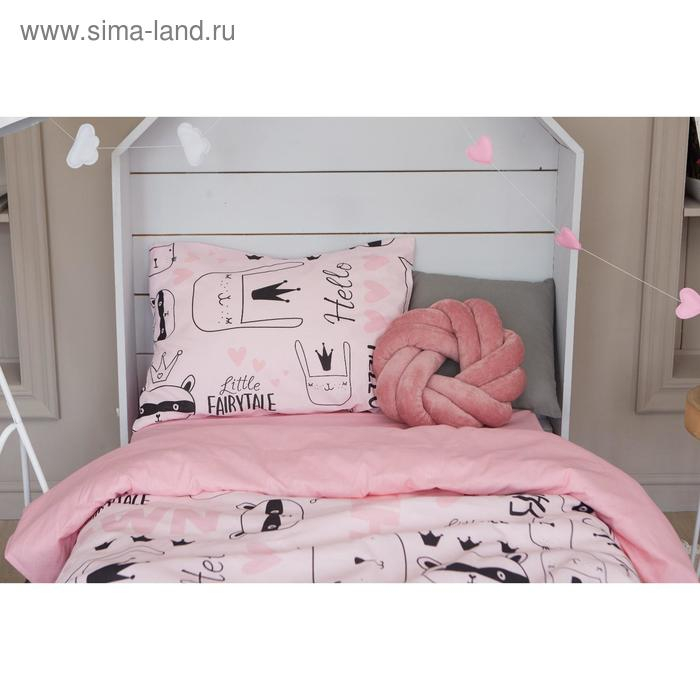 Постельное белье "Этель" 1.5 сп Little crown 143*215 см, 150*214 см, 50*70 см -1 шт,100% хл, бязь