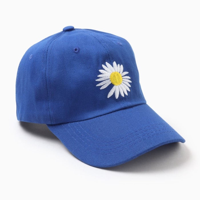 Кепка женская MINAKU Кепка женская MINAKU "Ромашка", цвет синий, р-р 54-56