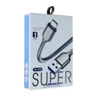 Кабель Type-C - USB, 6 A, оплётка PVC, 1 метр, чёрный Кабель Type-C - USB, 6 A, оплётка PVC, 1 метр, чёрный