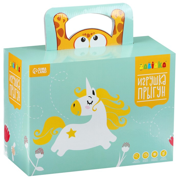 Попрыгун ZABIAKA &laquo;Коровка&raquo;, текстильная отделка, h=50 см, 1400 г