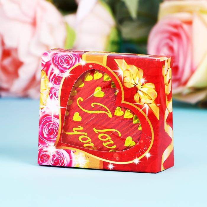 Кондитерское изделие Кондитерское изделие "Сердце" в подарочной упаковке с окошком, 40 г