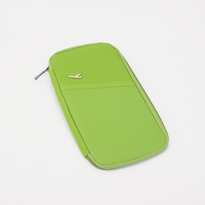 Косметичка-органайзер, отдел на молнии, наружный карман, цвет зелёный Косметичка-органайзер, отдел на молнии, наружный карман, цвет зелёный