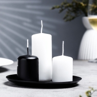 Подсвечник "Чашка" металл, 14 см, чёрный муар Подсвечник "Чашка" металл, 14 см, чёрный муар