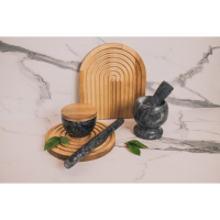 Ступка с толкушкой «Мрамор», из натурального камня Ступка с толкушкой «Мрамор», из натурального камня