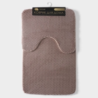 Коврики для ванной и туалета SAVANNA &laquo;Луи&raquo;, 2 шт: 50&times;80 см, 40&times;50 см