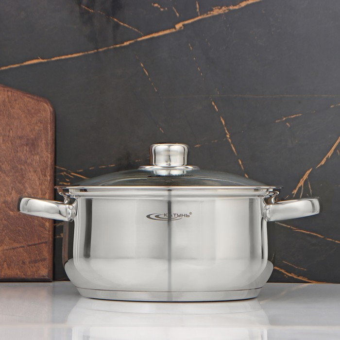 Кастрюля &laquo;Гретта&raquo;, 4.2 л, d=22 см, капсульное дно, индукция