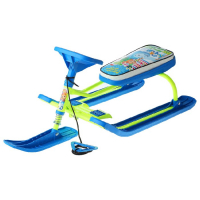 Снегокат &laquo;Тимка спорт 2 Фиксики&raquo;, ТС2/Ф22, цвет лимонный/голубой