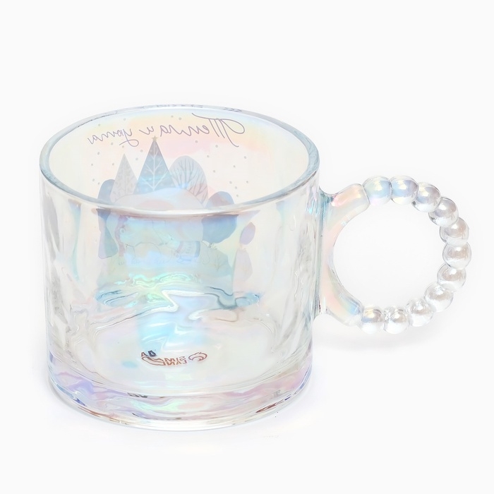 Новый год. Кружка стеклянная &laquo;Тепла и уюта&raquo;, 300 мл