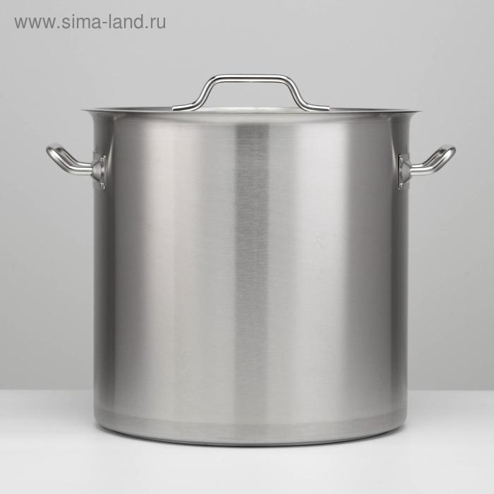 Котёл, 37 л, d=36 см, h=36 см, металлическая крышка, капсульное дно, индукция, нержавеющая сталь Котёл, 37 л, d=36 см, h=36 см, металлическая крышка, капсульное дно, индукция, нержавеющая сталь