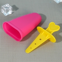 Форма для мороженого Доляна &laquo;Кьют&raquo;, 11&times;6&times;12 см, 4 ячейки, цвет прозрачный