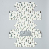 Коробка складная с двусторонним нанесением «С Новым годом» 16 х 10 х 10 см, Новый год Коробка складная с двусторонним нанесением «С Новым годом» 16 х 10 х 10 см, Новый год