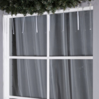 Гирлянда &laquo;Сосульки&raquo; 2.4 &times; 0.2 м, IP44, прозрачная нить, 96 LED, свечение мульти с эффектом стекания, 12 В