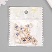 Декор для творчества пластик под металл "Рука Фатимы от сглаза" золото набор 10 шт 1,3х1 см 781245 Декор для творчества пластик под металл "Рука Фатимы от сглаза" золото набор 10 шт 1,3х1 см 781245