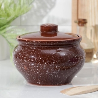 Горшочек традиционный «Мрамор коричневый», 1 л Горшочек традиционный «Мрамор коричневый», 1 л