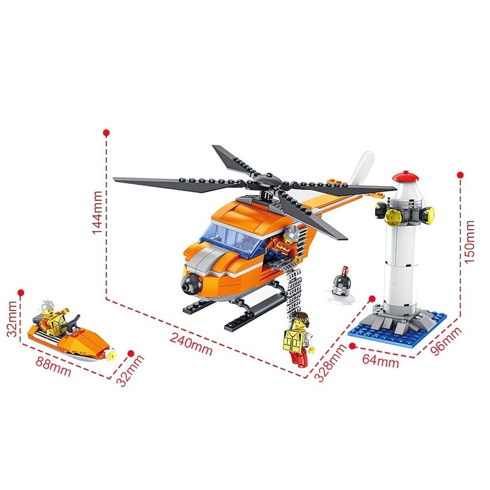 Конструктор Город &laquo;МЧС - Берег&raquo;, 343 детали