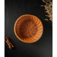 Корзинка для подачи Доляна «Капучино», 21×7 см, цвет коричневый Корзинка для подачи Доляна «Капучино», 21×7 см, цвет коричневый