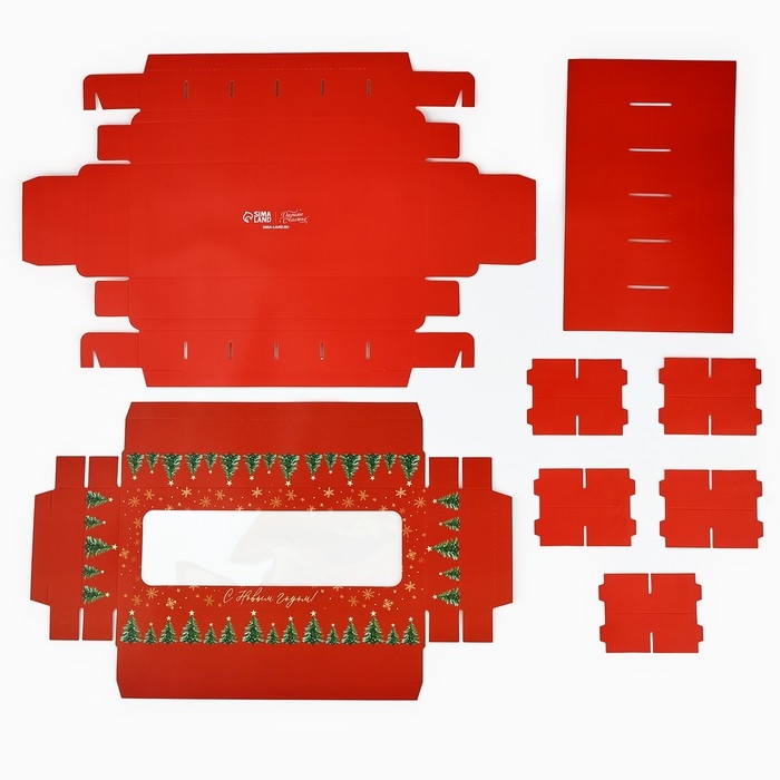 Коробка складная под 12 конфет «Ёлочка», 3.8 х 10.5 х 26.5 см, Новый год Коробка складная под 12 конфет «Ёлочка», 3.8 х 10.5 х 26.5 см, Новый год