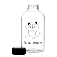 Бутылка для воды, 580 мл, "Епсель - мопсель" Бутылка для воды, 580 мл, "Епсель - мопсель"