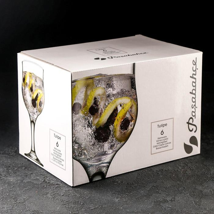 Набор стеклянных бокалов для вина Tulipe, 315 мл, 6 шт Набор стеклянных бокалов для вина Tulipe, 315 мл, 6 шт