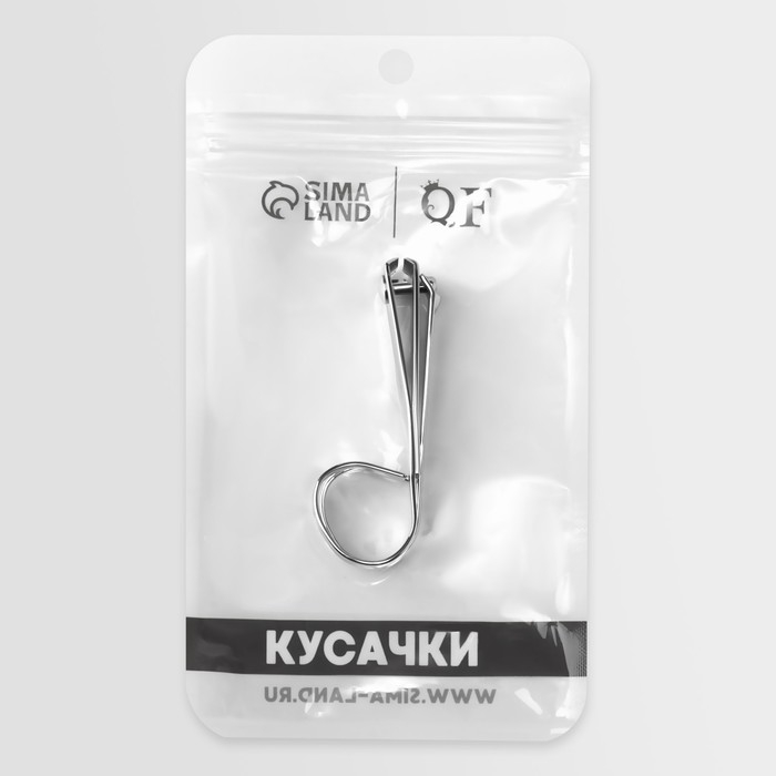 Кусачки-книпсер маникюрные, в форме ножниц, 7,5 см, цвет серебристый Кусачки-книпсер маникюрные, в форме ножниц, 7,5 см, цвет серебристый