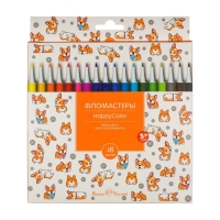 Фломастеры 18 цветов Happycolor, МИКС Фломастеры 18 цветов Happycolor, МИКС