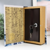 Сейф-книга дерево кожзам "Горы" 21х13х5 см