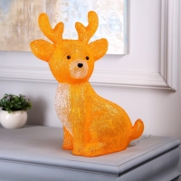 Светодиодная фигура &laquo;Оленёнок&raquo; 31 &times; 38 &times; 17 см, акрил, 50 LED, 220 В, свечение белое