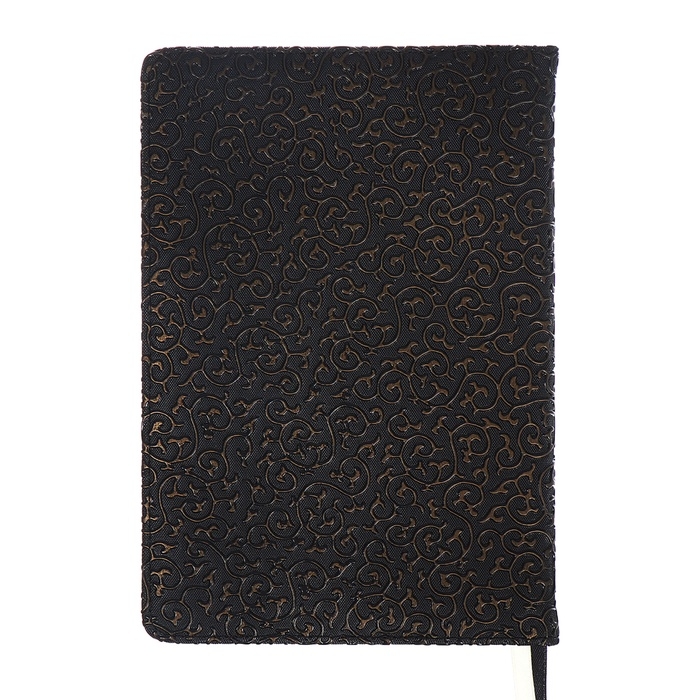 Ежедневник недатир A5 136л кожзам deVENTE. Arcadia,тв обл с пор,перф,ляс, бл70,черн