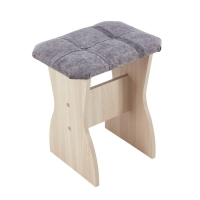 Кухонный уголок А-17, 1180х1620х820, Ясень шимо светлый/Серый велюр