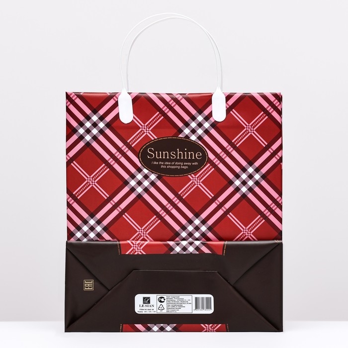 Пакет Пакет "Роял красный", мягкий пластик, 26 x 23 см, 110 мкм