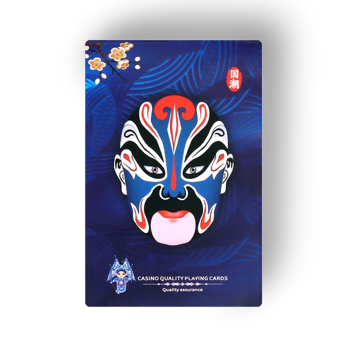 Карты игральные пластиковые, 30 мкм, 8.7 х 5.7 см, синие Карты игральные пластиковые, 30 мкм, 8.7 х 5.7 см, синие