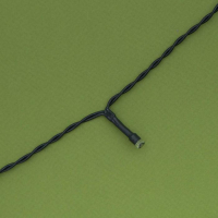 Гирлянда &laquo;Нить&raquo; 10 м, IP44, тёмная нить, 100 LED, свечение белое, 2 режима, солнечная батарея