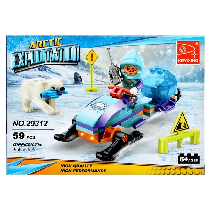 Конструктор Арктика &laquo;Снегоход&raquo;, 59 деталей
