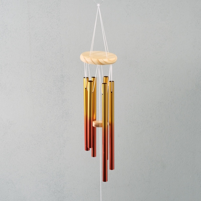 Музыка ветра металл Музыка ветра металл "Градиент" оранжевый 6 трубок 75 см