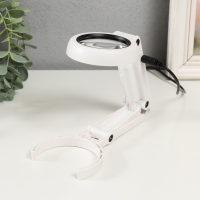 Лампа-лупа х7 для творчества LEDx6 от 3АAA+ USB линза d=5,5 см 2,6х9х19 см Лампа-лупа х7 для творчества LEDx6 от 3АAA+ USB линза d=5,5 см 2,6х9х19 см