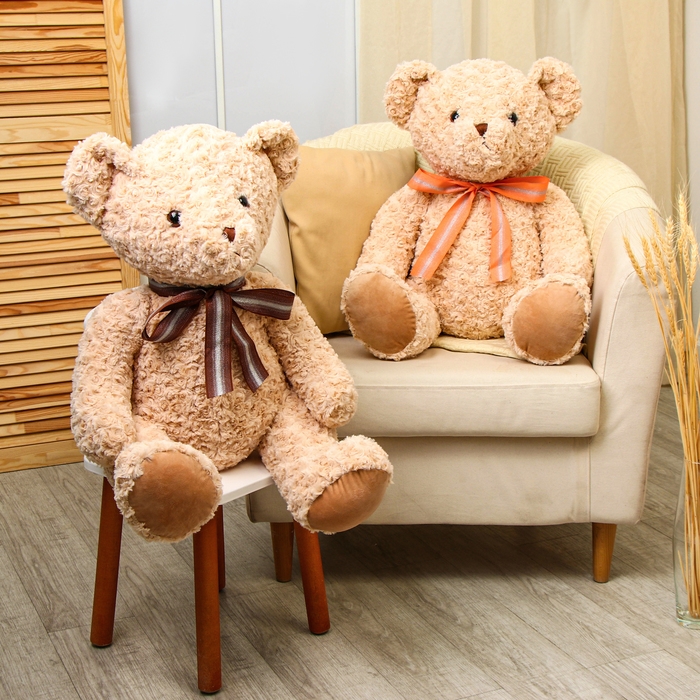 Мягкая игрушка &laquo;Медведь&raquo; кудрявый, 70 см, цвет бежевый