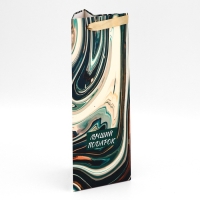 Пакет подарочный под бутылку,"Подарок",13 &times; 32 &times; 11,3 см