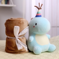 Мягкая игрушка с пледом &laquo;Динозаврик&raquo;, цвета МИКС