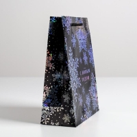 Пакет голография вертикальный «С Новым годом», MS 23 х 18 х 10 см Пакет голография вертикальный «С Новым годом», MS 23 х 18 х 10 см