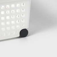 Контейнер для хранения хозяйственный &laquo;Лофт&raquo;, 31&times;21&times;12,5 см, на колёсах, цвет белый