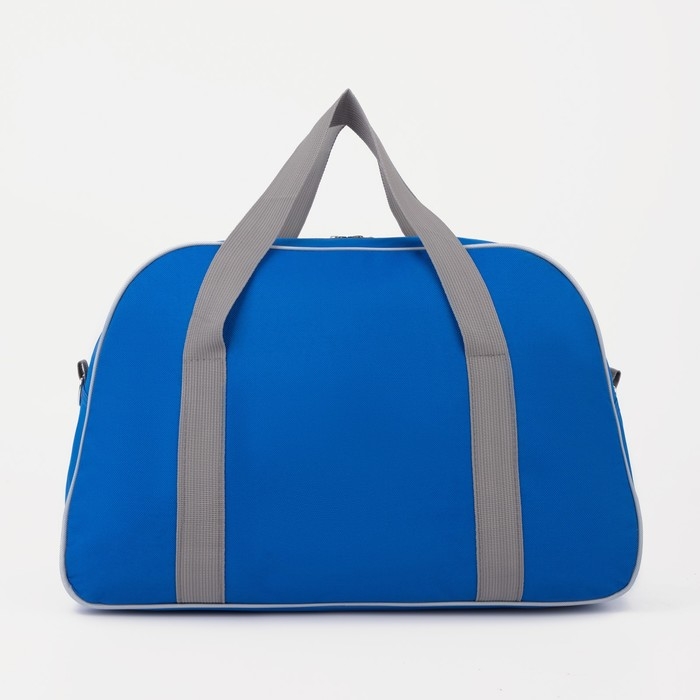 Сумка спортивная на молнии, наружный карман, средний размер, цвет серый/синий Сумка спортивная на молнии, наружный карман, средний размер, цвет серый/синий