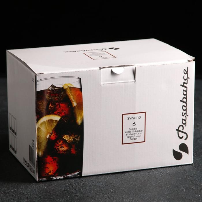 Набор стеклянных стаканов для коктейля Sylvana, 385 мл, 6 шт