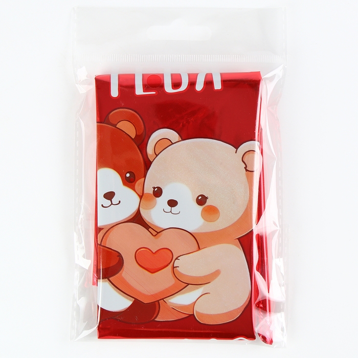 Воздушный шар фольгированный 18" &laquo;Я тебя люблю. Мишки&raquo;, сердце