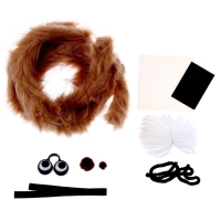 Набор для творчества: создание игрушки из меховых палочек и раскраска &laquo;Веселые животные&raquo;