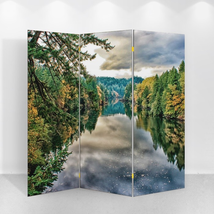 Ширма "Лесная река", 150 х 160 см