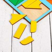 Набор 2 планшета &laquo;Сложи квадрат&raquo;, 3 уровень (мини), цвета МИКС